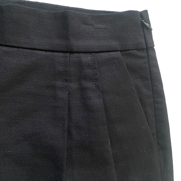 J.Crew NEW Black Pleated Shorts with Side Zipper 4 - Picture 4 of 12